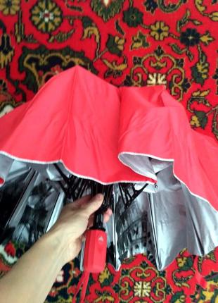 Зонт с рисунком внутри, полуавтомат.