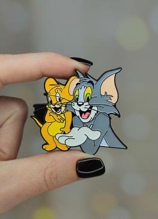 Металлический значок - пин "том и джерри. tom and jerry" (знач0497)