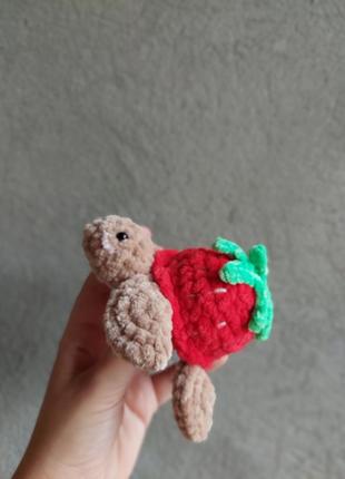 Черепашка игрушка ручной работы черепаха клубника handmade