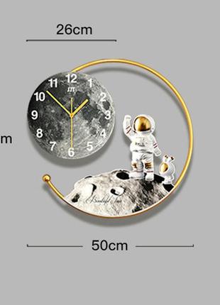 Часы настенные дизайнерские креативные cosmic с подсветкой jt21144/47x50см2 фото