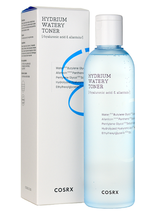 Зволожувальний тонер для обличчя з гіалуроновою кислотою cosrx hydrium watery toner 150 ml1 фото