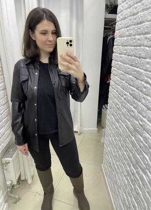 Рубашка из эко кожи