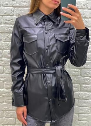 Рубашка из эко кожи