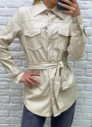 Рубашка из эко кожи