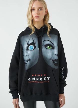 Худі pull& bear з принтом chucky1 фото