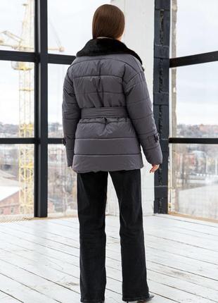 Куртка женская зимняя с мехом размеры 42-545 фото