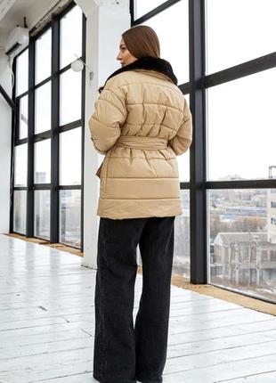 Куртка женская зимняя с мехом размеры 42-5410 фото