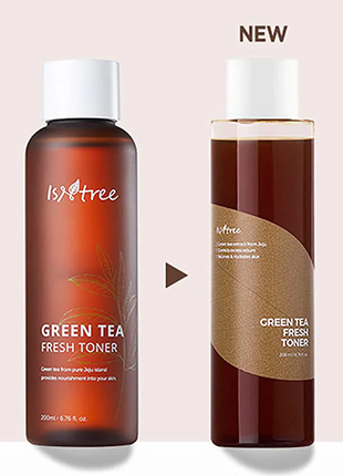 🌸 освежающий тонер с экстрактом зеленого чая isntree green tea fresh toner 250 ml