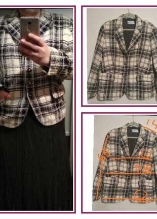 Стильный пиджак marcona ничевина шерсть.цвет ярче чем на фото
