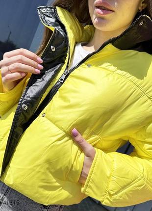 Куртка женская желтая2 фото