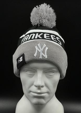 Оригинальная шапка с помпоном new era new york yankees jake cuff  602850002 фото