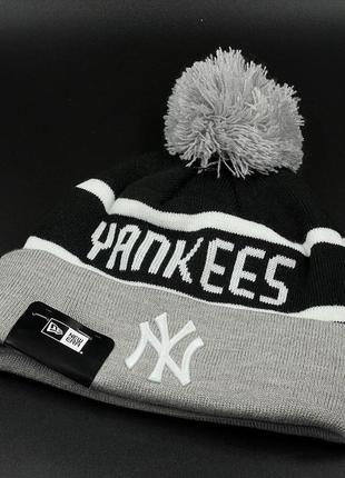 Оригинальная шапка с помпоном new era new york yankees jake cuff  602850006 фото