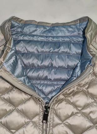 Двухстороння лёгкая пуховая куртка пиджак бомбер nulu s (42-44)5 фото
