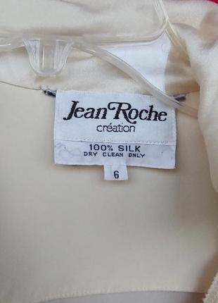 Вінтажна шовкова блуза jean roche7 фото