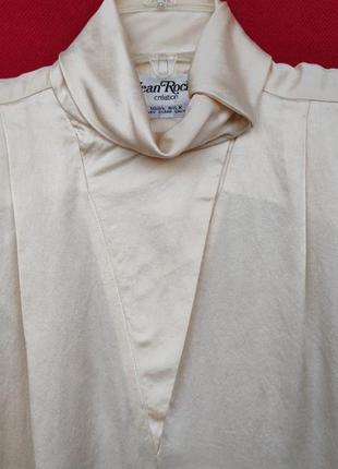 Вінтажна шовкова блуза jean roche