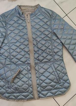 Двухстороння лёгкая пуховая куртка пиджак бомбер nulu s (42-44)2 фото