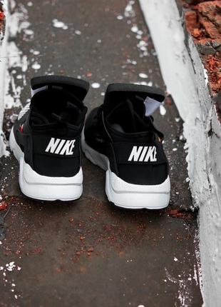 Nike nike air huarache off-white black/white кросівки жіночі найк, кросівки найк офф вайт чорні хуарачі5 фото