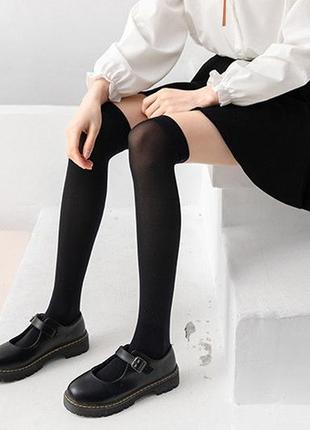 Шкарпетки капронові висота 47-70см, розмір 36-39, чорні