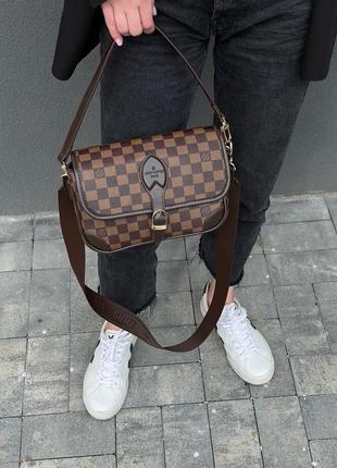 Сумка louis vuitton diane brown chess