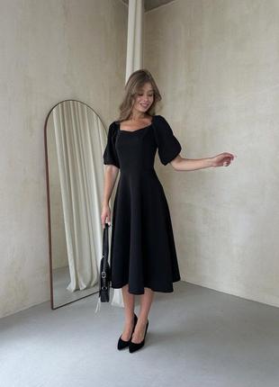 Женское черное платье1 фото