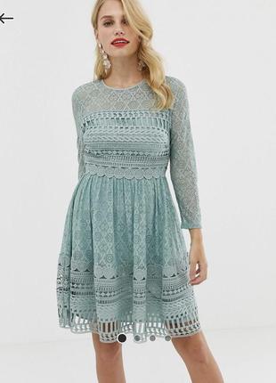 #розвантажуюсь asos красивое нарядное кружевное платье из англии2 фото