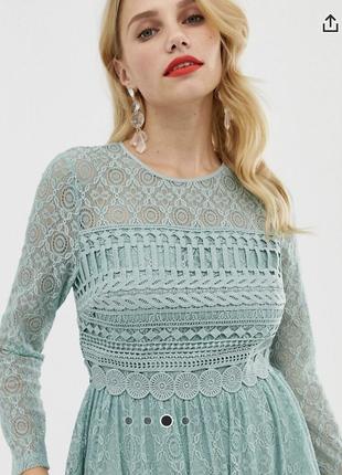 #розвантажуюсь asos красивое нарядное кружевное платье из англии3 фото