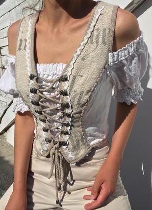 Розпродаж топ stockerpoint в баварському стилі блуза asos з мереживом і вишивкою