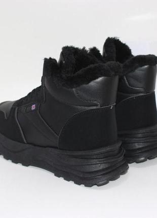 Зимние кроссовки черные, зимние кроссовки черновые, зимние кроссовки на меху2 фото
