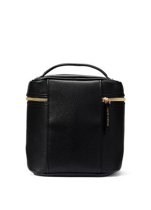 Бьюті кейс top handle cosmetics case black від victoria's secret2 фото