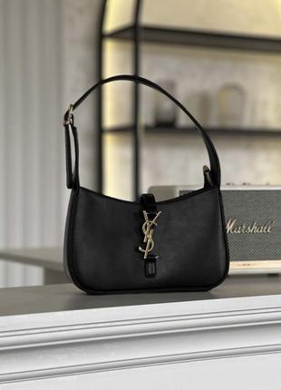 Сумка на плече yves saint laurent hobo black