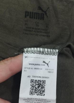 Puma футболка хаки белый5 фото