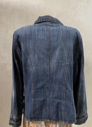 Незвичайна джинсова куртка дизайнерського фасону4 фото