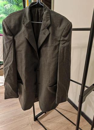 Мужской серый пиджак в идеальном состоянии, размер м-л1 фото