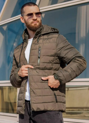 Куртка мужская демисезонная стеганая батал 54,56,58,60,62  razg802-450iве