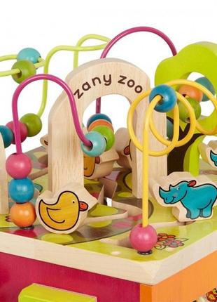 Розвиваюча дерев'яна іграшка - зоо-куб7 фото