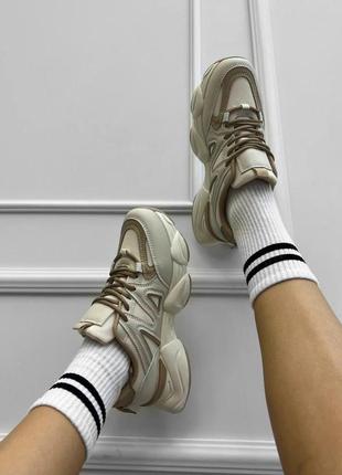 Кроссовки женские nb wonex beige2 фото