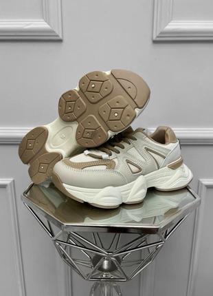 Кроссовки женские nb wonex beige4 фото