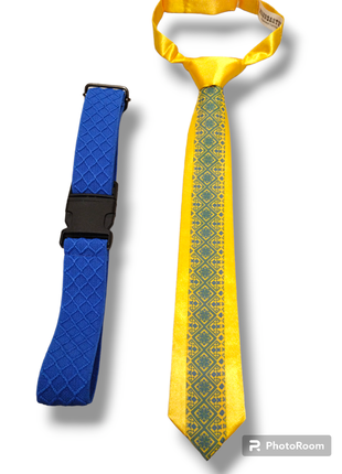 Краватка вишиванка дитяча. патріотична краватка2 фото