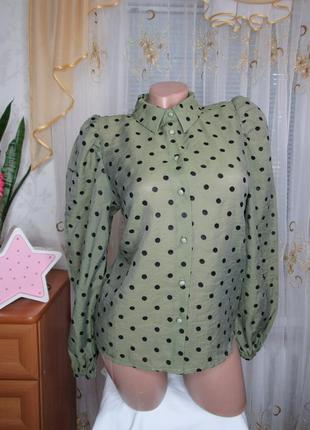 Рубашка в горох stradivarius