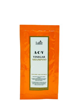 Глубокоочищающий шампунь с яблочным уксусом lador acv vinegar shampoo 10 ml