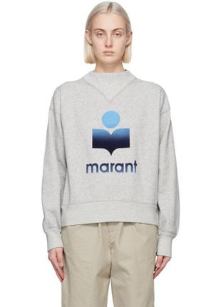 Isabel marant бавовняна утеплена толстовка з високим горлом