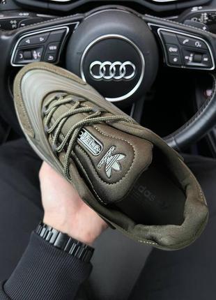 Чоловічі кросівки adidas ozelia originals khaki5 фото