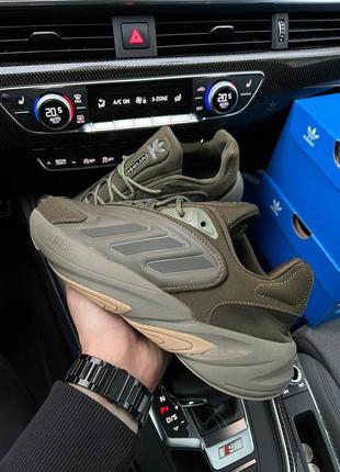 Чоловічі кросівки adidas ozelia originals khaki3 фото