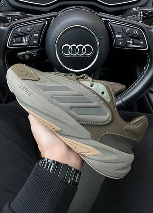 Чоловічі кросівки adidas ozelia originals khaki6 фото