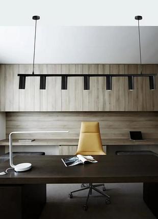 Люстра подвесная msk electric tube в стиле лофт nl 2450-7 bk