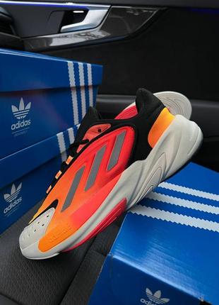 Чоловічі кросівки adidas ozelia originals black orange