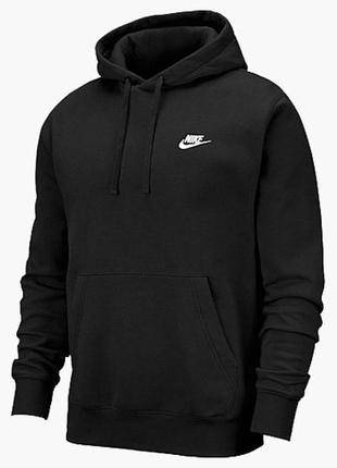 Худі nike nsw club crew black                                                           bv2654-010