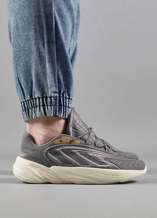 Чоловічі кросівки adidas ozelia originals gray gold10 фото