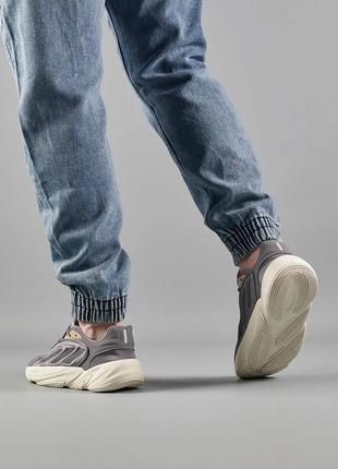 Чоловічі кросівки adidas ozelia originals gray gold9 фото