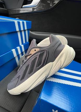 Чоловічі кросівки adidas ozelia originals gray gold7 фото